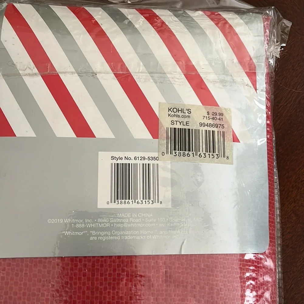 Red Whitmor 9' Christmas Tree Storage Bag, 29